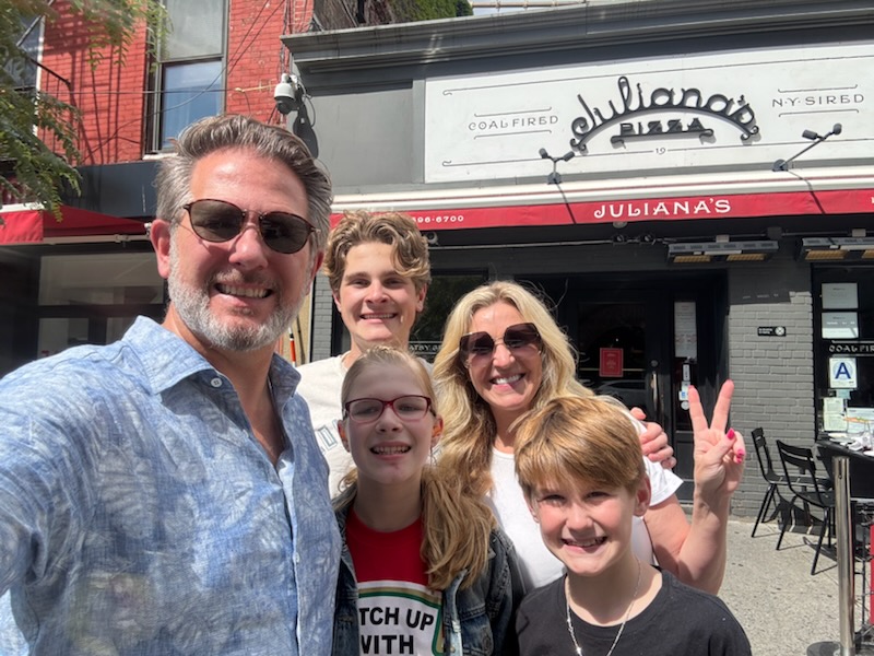 Brooklyn tradition—pizza at Juliana's.